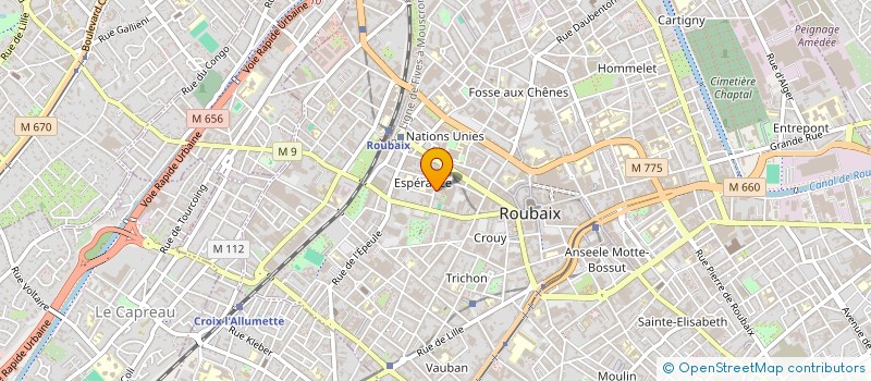 localisation de l'entreprise ZAHRBAT  ROUBAIX