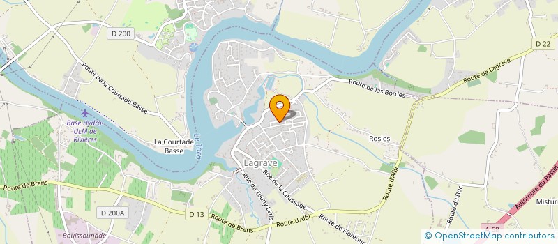 localisation de l'entreprise ZAHROS  LAGRAVE