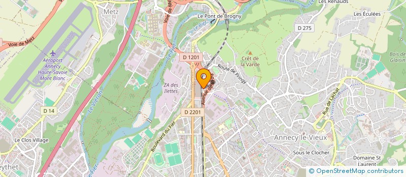 localisation de l'entreprise ZAHW INVESTMENTS à ANNECY