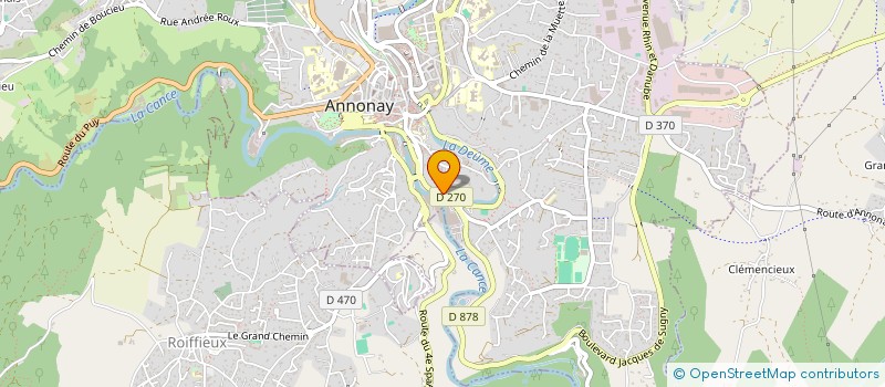 localisation de l'entreprise ZAI à ANNONAY