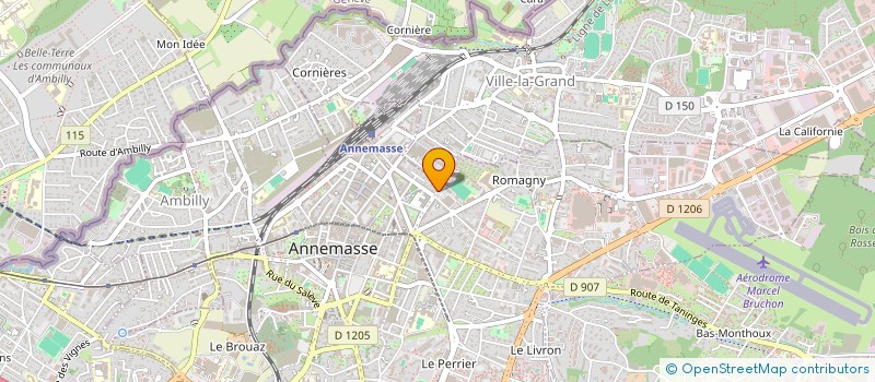 localisation de l'entreprise ZAIDAN BVL à ANNEMASSE