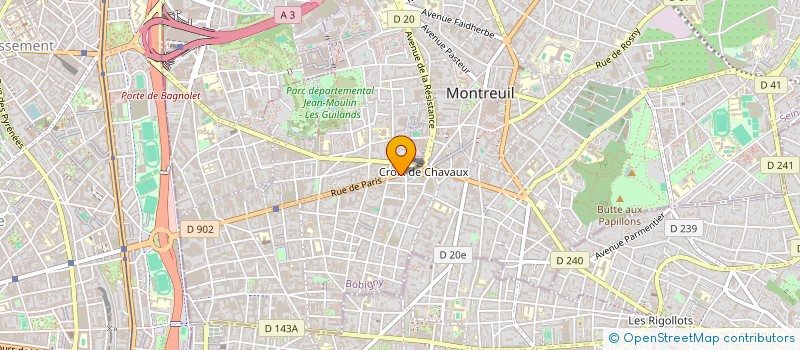 localisation de l'entreprise ZAIME à MONTREUIL