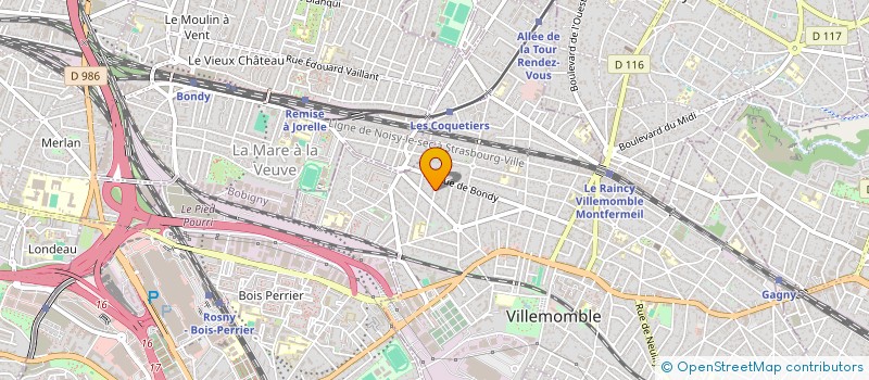 localisation de l'entreprise ZAIMEDDINE INVEST à VILLEMOMBLE