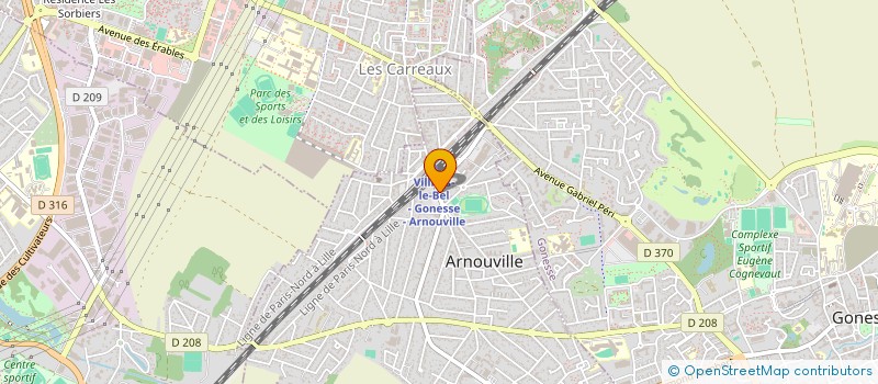 localisation de l'entreprise ZAIN COIFFURE  ARNOUVILLE