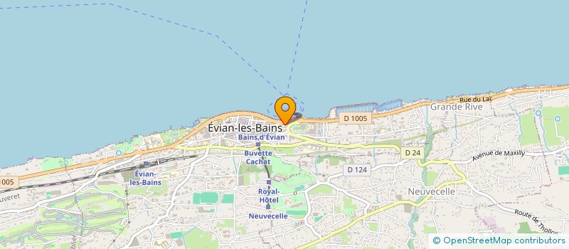 localisation de l'entreprise ZAINO à EVIAN-LES-BAINS