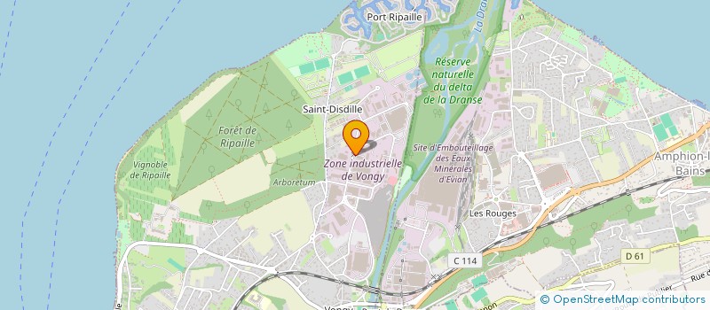 localisation de l'entreprise ZAINO DEVELOPPEMENT à THONON-LES-BAINS