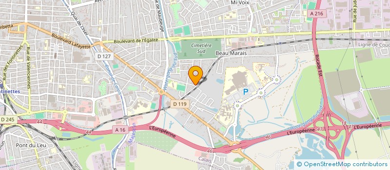 localisation de l'entreprise ZAITCAT  CALAIS