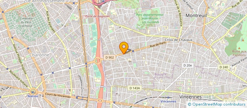 localisation de l'entreprise ZAK à MONTREUIL