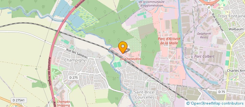 localisation de l'entreprise ZAK 51  SAINT-BRICE-COURCELLES