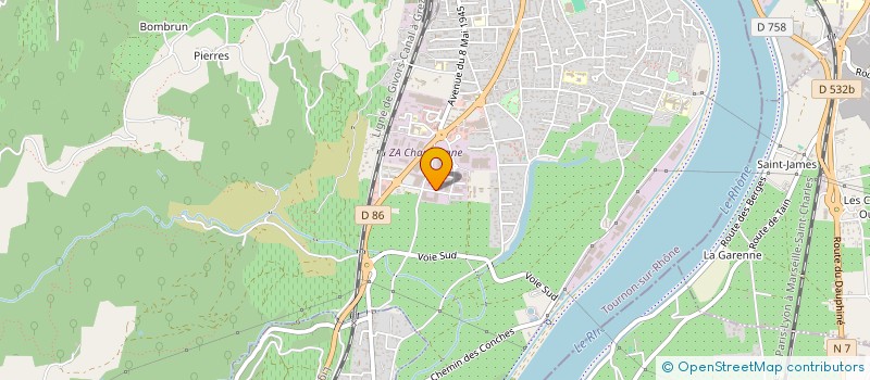 localisation de l'entreprise ZAK à TOURNON-SUR-RHONE