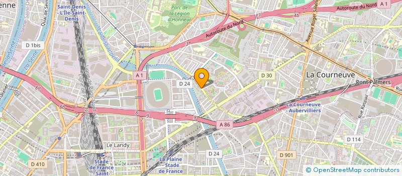 localisation de l'entreprise ZAK à BOBIGNY