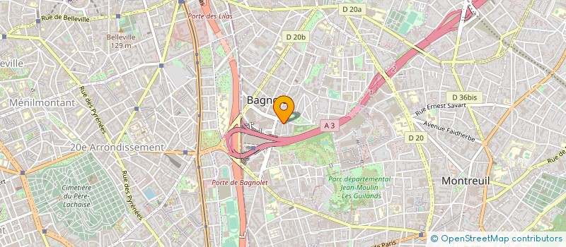 localisation de l'entreprise ZAK BATIMENT à BAGNOLET