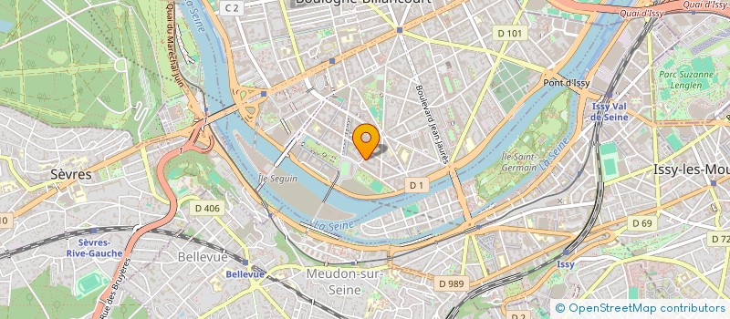 localisation de l'entreprise ZAK ENVIRONNEMENT à BOULOGNE-BILLANCOURT