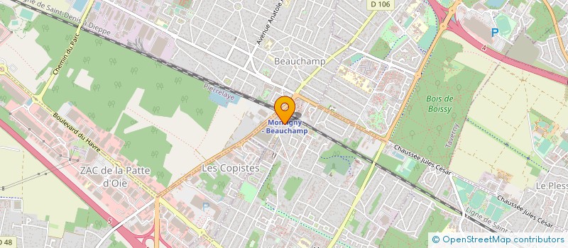localisation de l'entreprise ZAK TRANSPORT à MONTIGNY-LES-CORMEILLES
