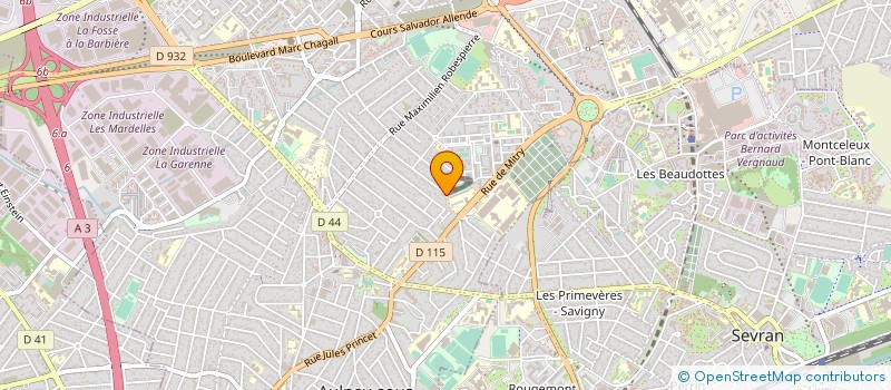 localisation de l'entreprise ZAK TRANSPORT à AULNAY-SOUS-BOIS