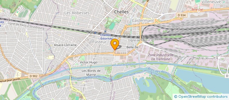 localisation de l'entreprise ZAKARIA à CHELLES