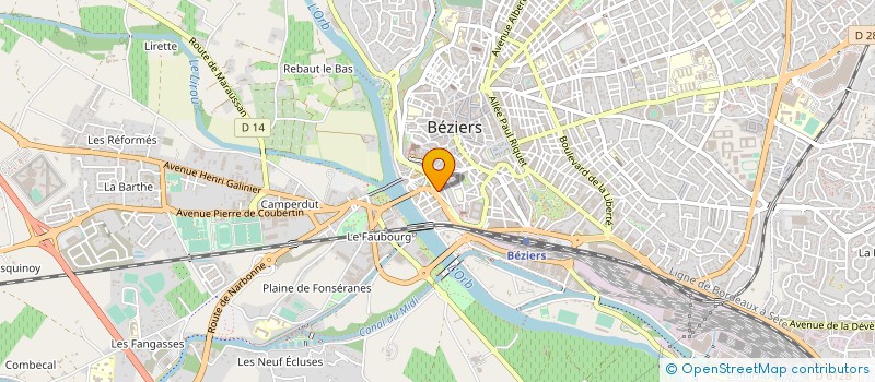 localisation de l'entreprise ZAKAUTO  BEZIERS