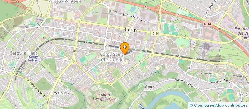 localisation de l'entreprise ZAKI@IMMO  CERGY