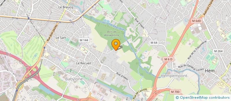 localisation de l'entreprise ZAKO à VILLENEUVE-D'ASCQ