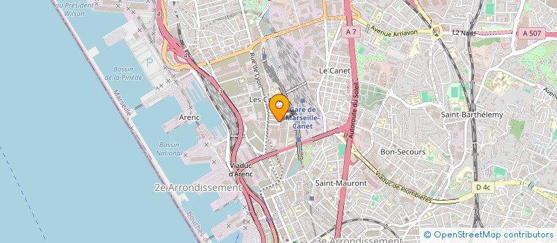 localisation de l'entreprise ZAKPUB à MARSEILLE