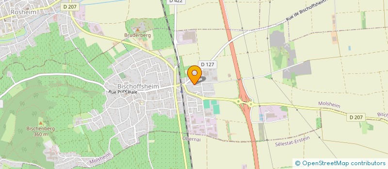 localisation de l'entreprise ZAKS  BISCHOFFSHEIM