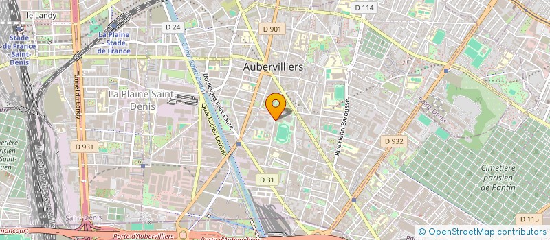 localisation de l'entreprise ZAKTEL à AUBERVILLIERS