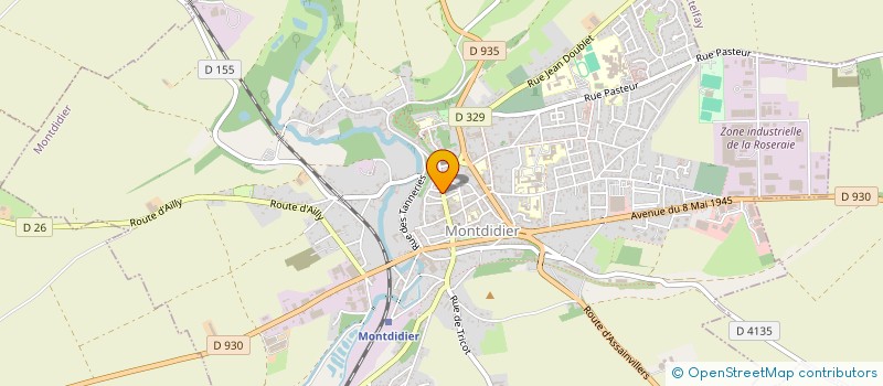 localisation de l'entreprise ZAKY BARBER à MONTDIDIER