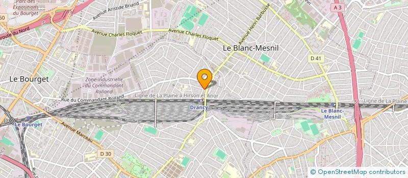 localisation de l'entreprise ZALAND-ELECTRICITE à DRANCY