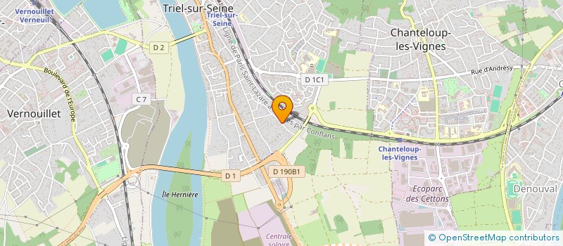 localisation de l'entreprise ZALONA INVEST  TRIEL-SUR-SEINE