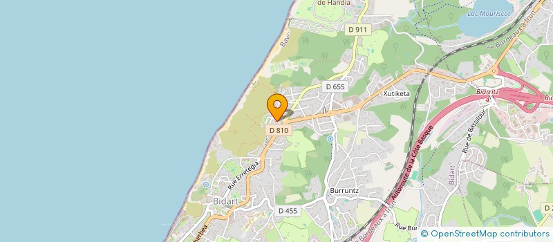 localisation de l'entreprise ZALUCER BIDART à BIDART