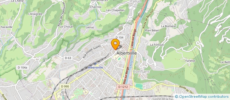 localisation de l'entreprise ZALYANCE  ALBERTVILLE