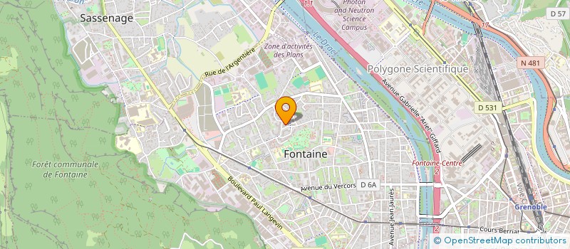 localisation de l'entreprise ZAM à FONTAINE