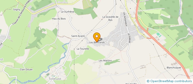 localisation de l'entreprise ZAM GLACE  TOLLEVAST