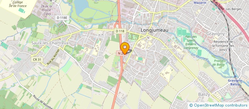 localisation de l'entreprise ZAM SECURITE à LONGJUMEAU