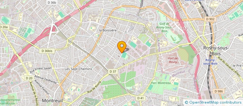 localisation de l'entreprise ZAM-ZAM à MONTREUIL