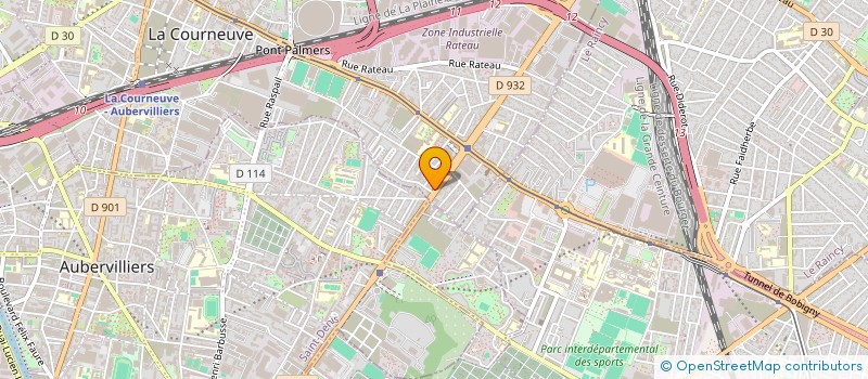 localisation de l'entreprise ZAM ZAM ELEC à LA COURNEUVE