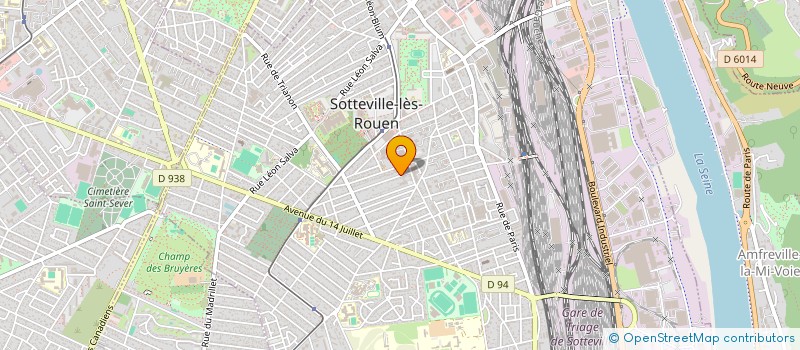 localisation de l'entreprise ZAMALON  SOTTEVILLE-LES-ROUEN