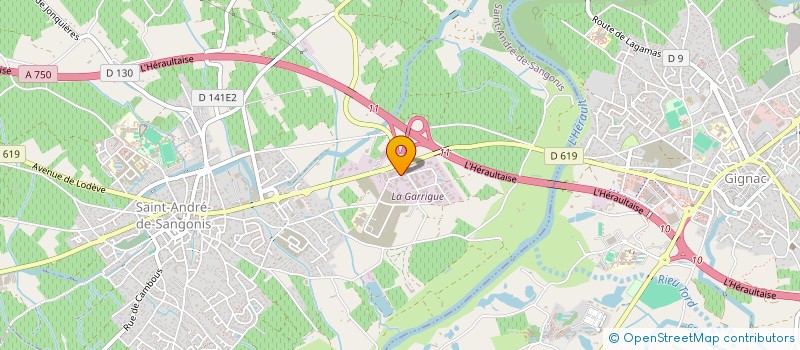 localisation de l'entreprise ZAMAS  SAINT-ANDRE-DE-SANGONIS