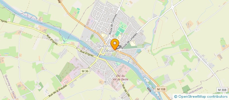 localisation de l'entreprise ZAMAUTO à QUESNOY-SUR-DEULE