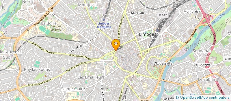 localisation de l'entreprise ZAMBLA à LIMOGES