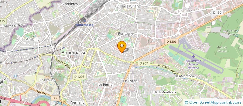 localisation de l'entreprise ZAMELEC à ANNEMASSE