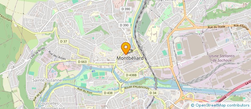 localisation de l'entreprise ZAMI à MONTBELIARD