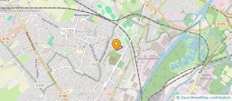 localisation de l'entreprise ZAMYSLOWSKI  ANZIN