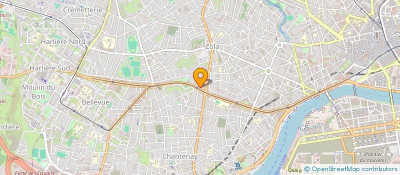 localisation de l'entreprise ZANA 25 à NANTES