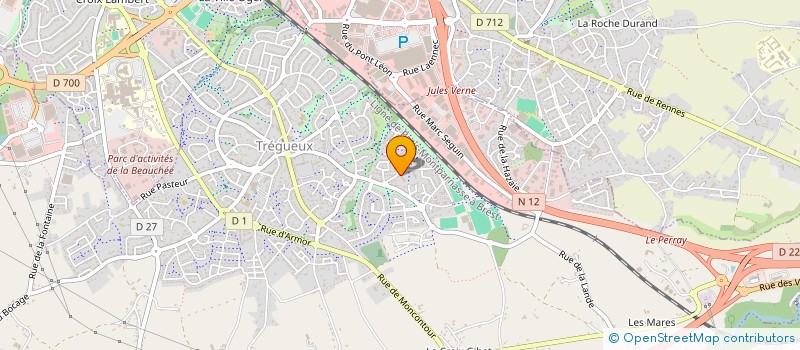 localisation de l'entreprise ZANA à TREGUEUX