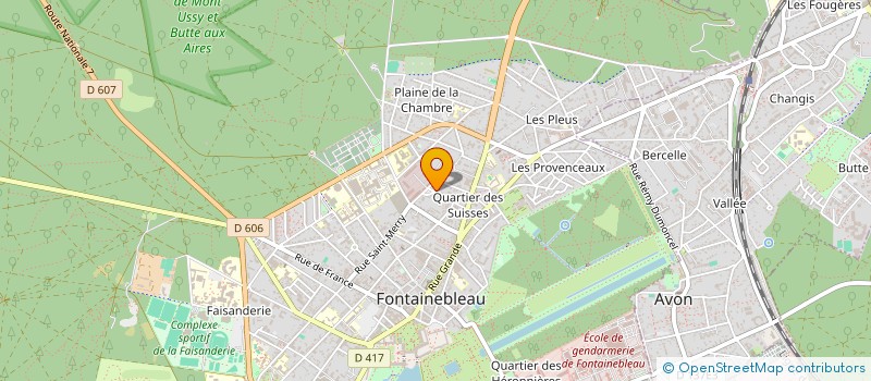 localisation de l'entreprise ZANA  FONTAINEBLEAU