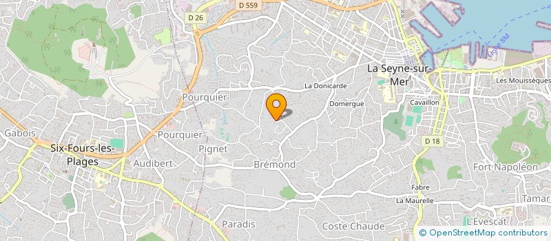 localisation de l'entreprise ZANA HOLDING à LA SEYNE-SUR-MER