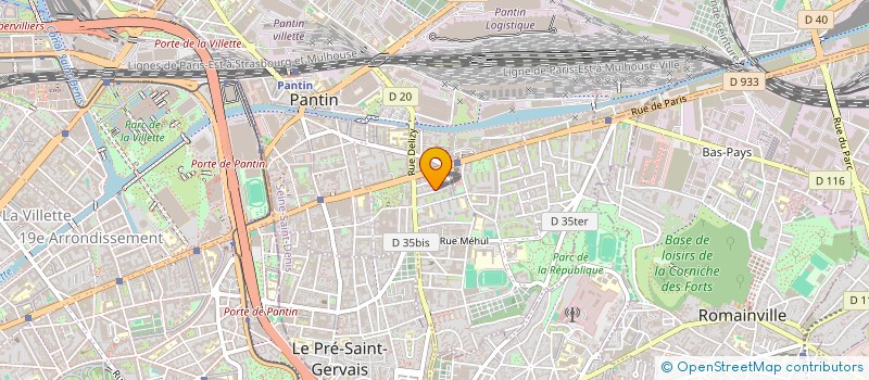 localisation de l'entreprise ZANABAT  PANTIN