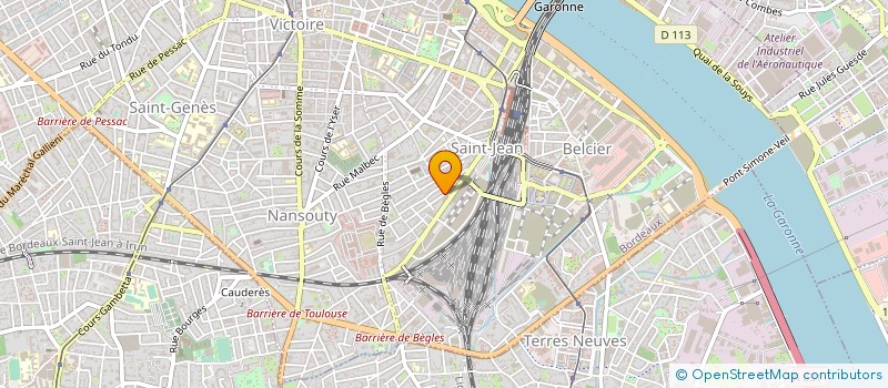 localisation de l'entreprise ZANANDA à BORDEAUX