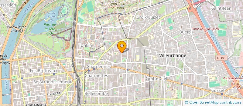 localisation de l'entreprise ZANASOA  VILLEURBANNE